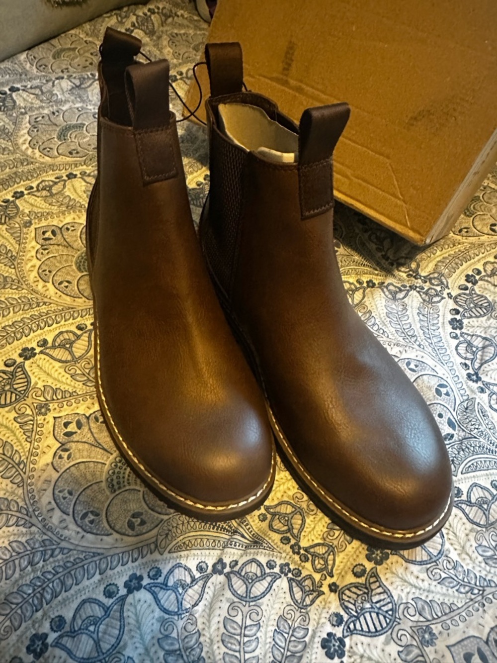 NIB Portland Men's Black Chelsea Boots - Pull-On - Picture 7 of 8